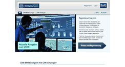 Desktop Screenshot of din-mitteilungen.de